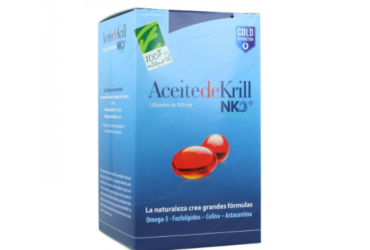 Aceite de Krill NKO®  120 perlas de 500mg - Cien por Cien Natural